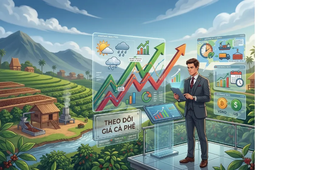 Giá cà phê trong nước biến động: Trader cần theo dõi gì?